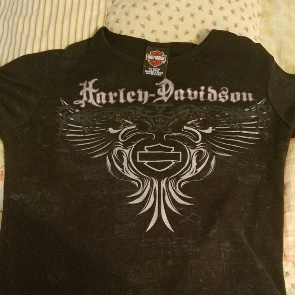 Harley Davidson Short Sleeve Black Tee